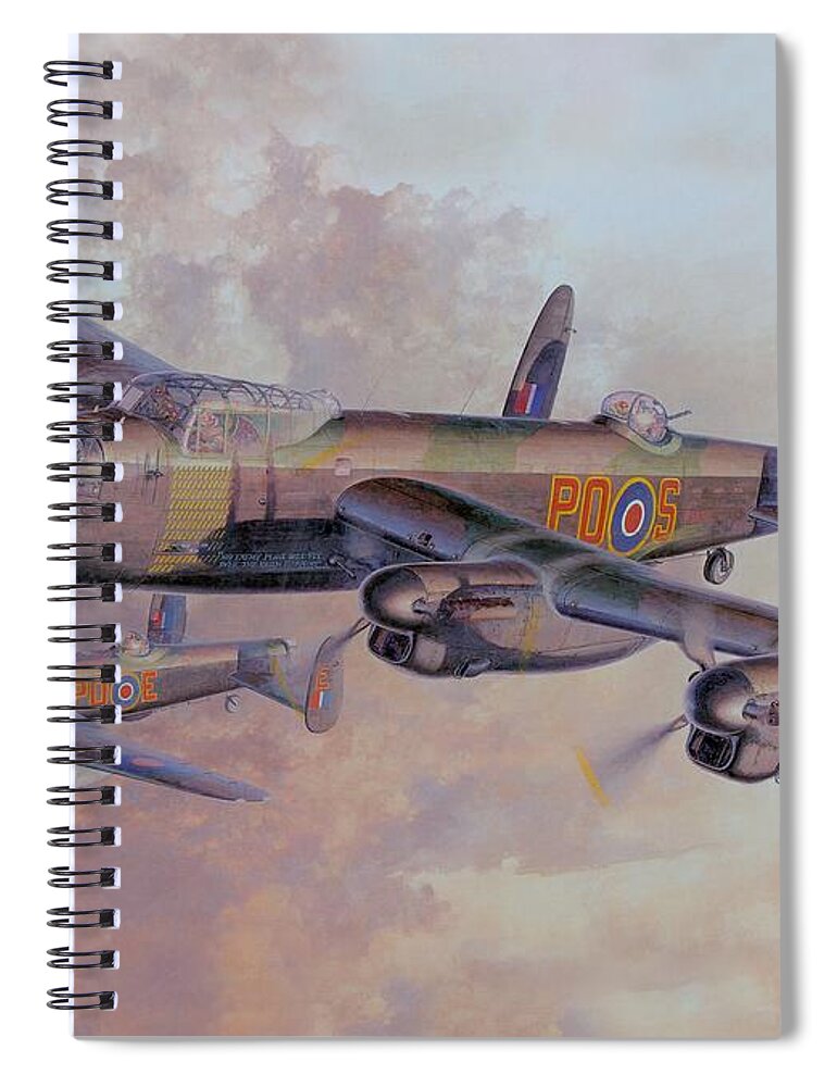 Favourite Spiral Notebook featuring the photograph Avro Lancaster 8K Ultra HD by Hi Res