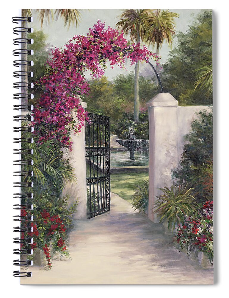 Gate Spiral Notebook featuring the painting Away From It All by Lynne Pittard