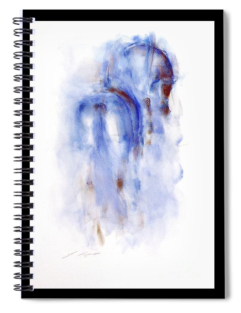 Horse Painting Spiral Notebook featuring the painting Latifa by Janette Lockett