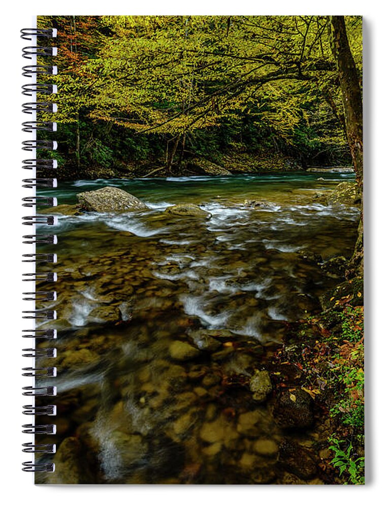 Elk River Spiral Notebook featuring the photograph Back Fork of Elk River Fall by Thomas R Fletcher