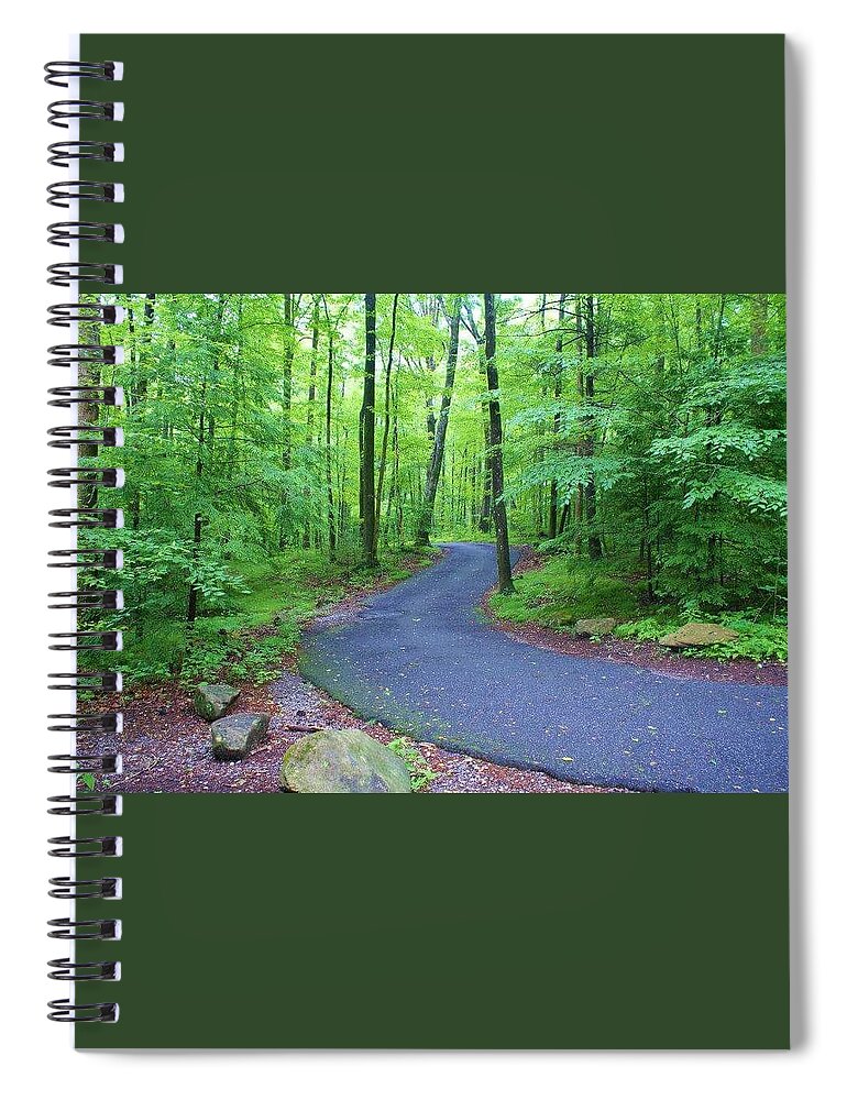  Spiral Notebook featuring the photograph Back Road in Tennessee by Lindsey Floyd
