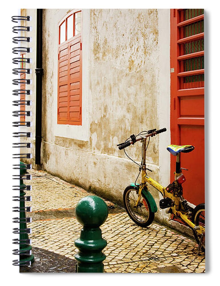 Macao Spiral Notebook featuring the photograph Back Streets Of Macao by Jhorrocks