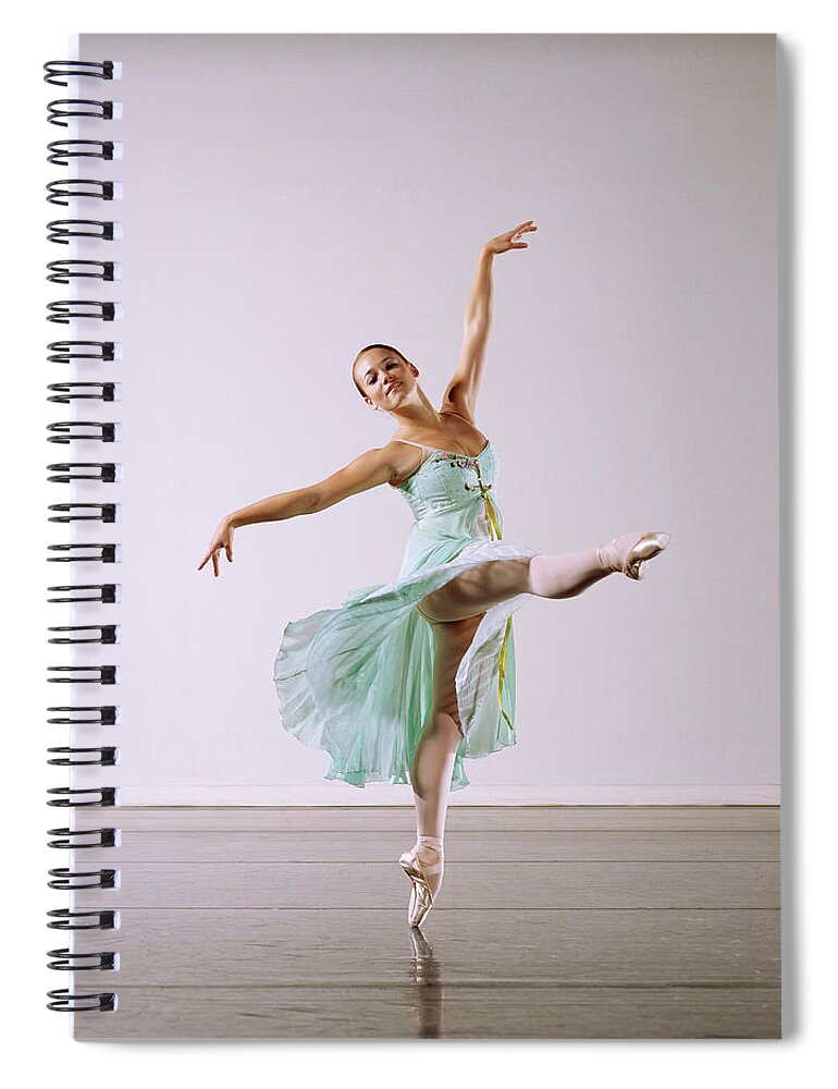 Ballet Dancer Spiral Notebook featuring the photograph Ballet Dancing by Copyright Christopher Peddecord 2009