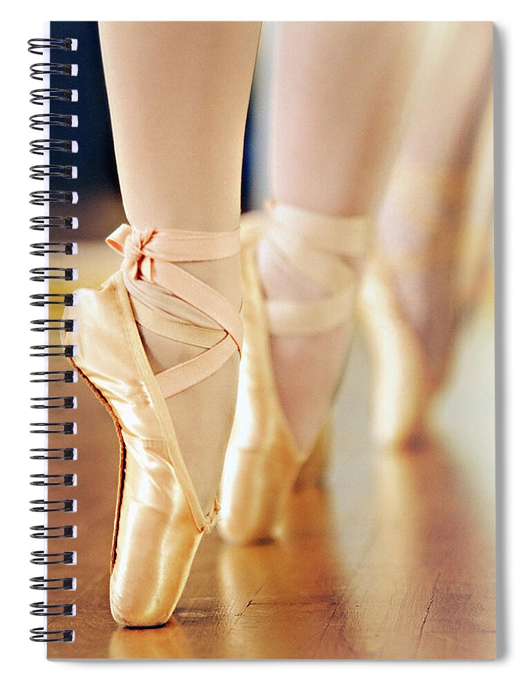People Spiral Notebook featuring the photograph Ballet Shoes by Chris Dève