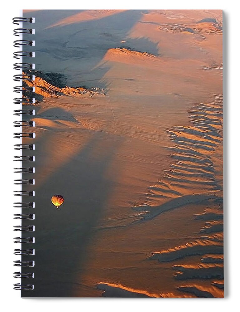 Scenics Spiral Notebook featuring the photograph Ballooning Over The Namib Desert by Joe & Clair Carnegie / Libyan Soup