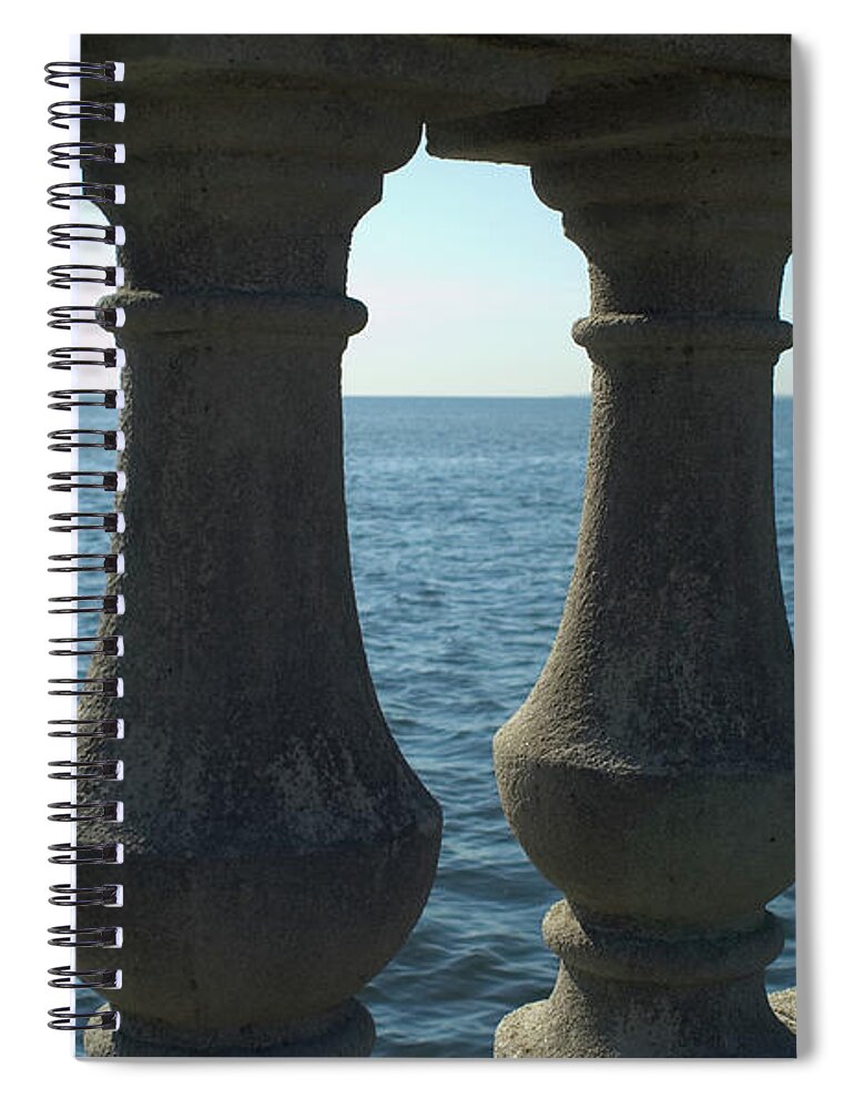 Shadow Spiral Notebook featuring the photograph Balustrade by Tbd
