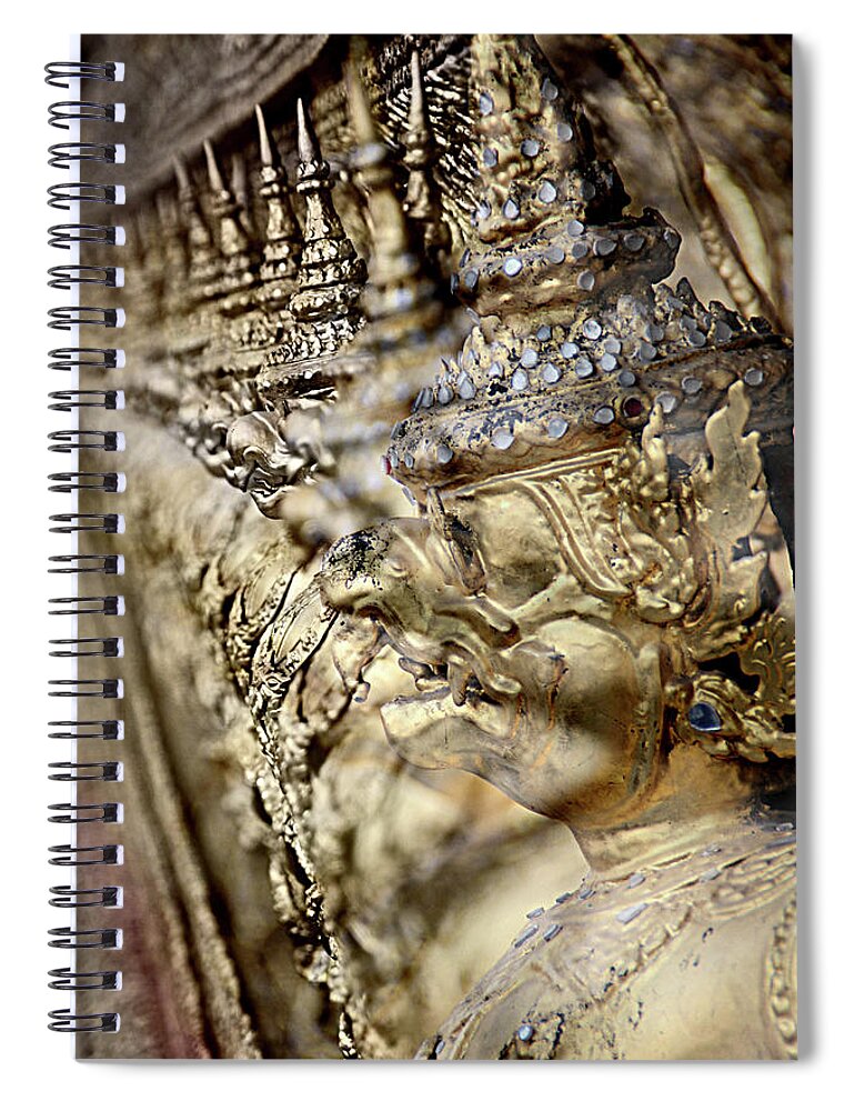 Statue Spiral Notebook featuring the photograph Bangkok by D.s Photography [daniel Slusarcik]