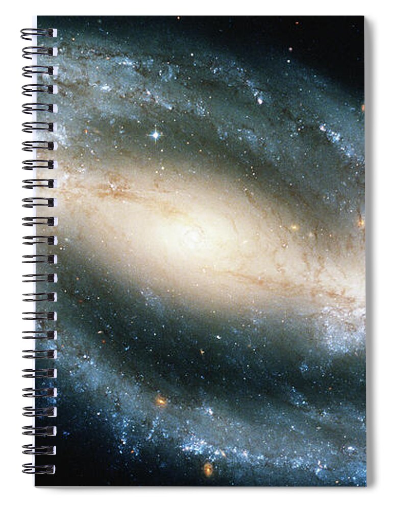 Spiral Galaxy Spiral Notebook featuring the photograph Barred Spiral Galaxy Ngc 1300 by Stocktrek