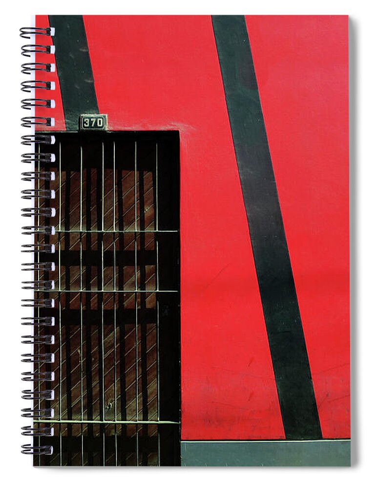 Door Spiral Notebook featuring the photograph Bars and Stripes by Rick Locke - Out of the Corner of My Eye