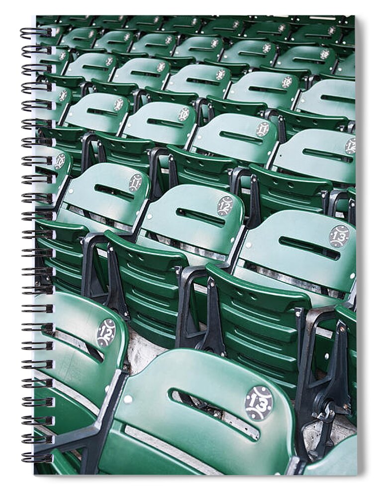 Event Spiral Notebook featuring the photograph Baseball Stadium Seats by Nazdravie