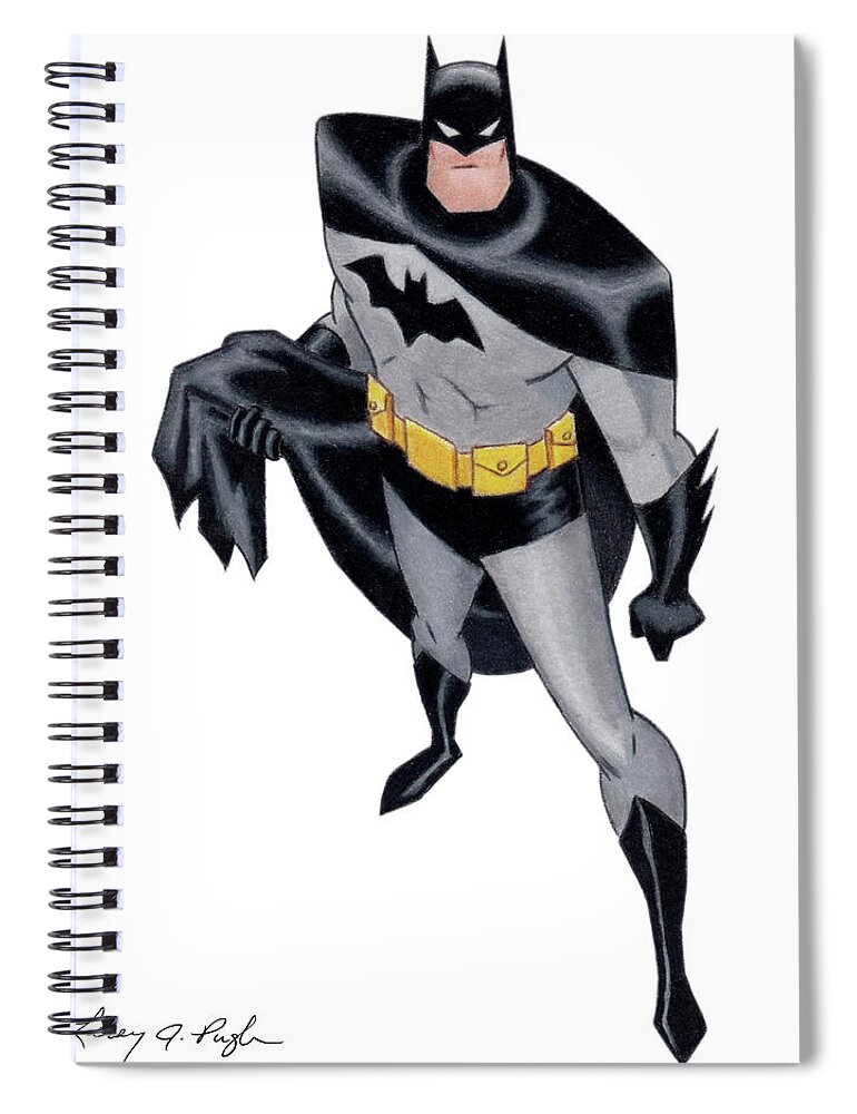 Batman Animated Style Spiral Notebook by Leroy Pugh - Fine Art America