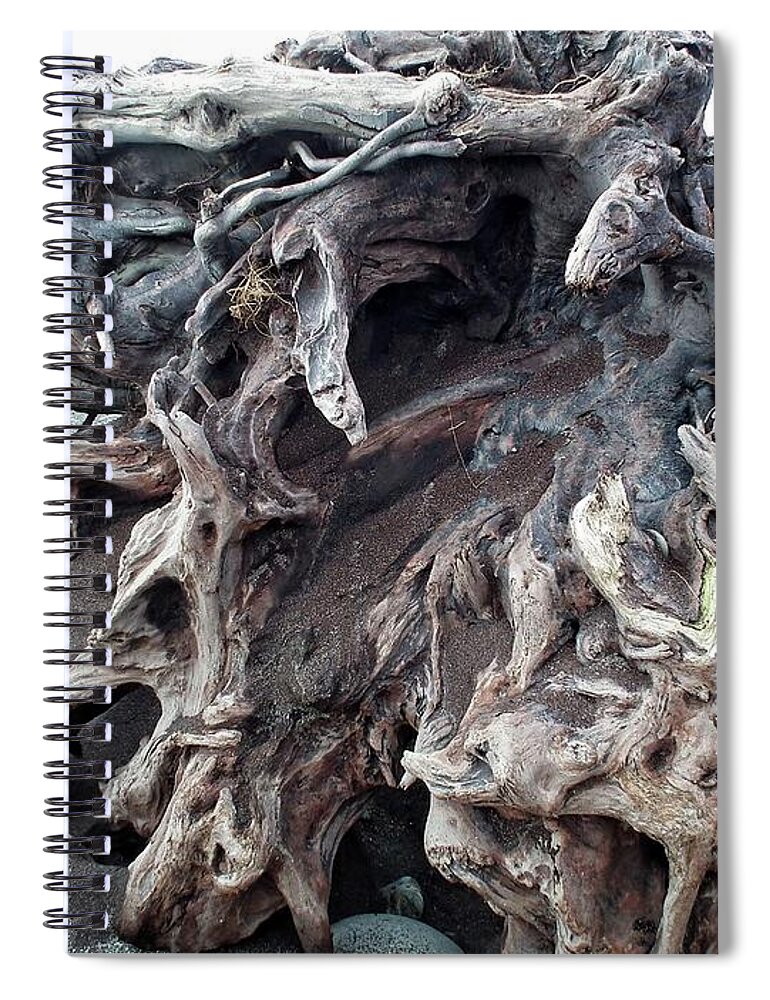 Day Spiral Notebook featuring the photograph Beach Driftwood by Martin Smith