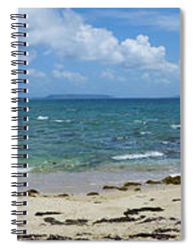 Beach Spiral Notebook featuring the photograph Beach Panorama by Eric Hafner