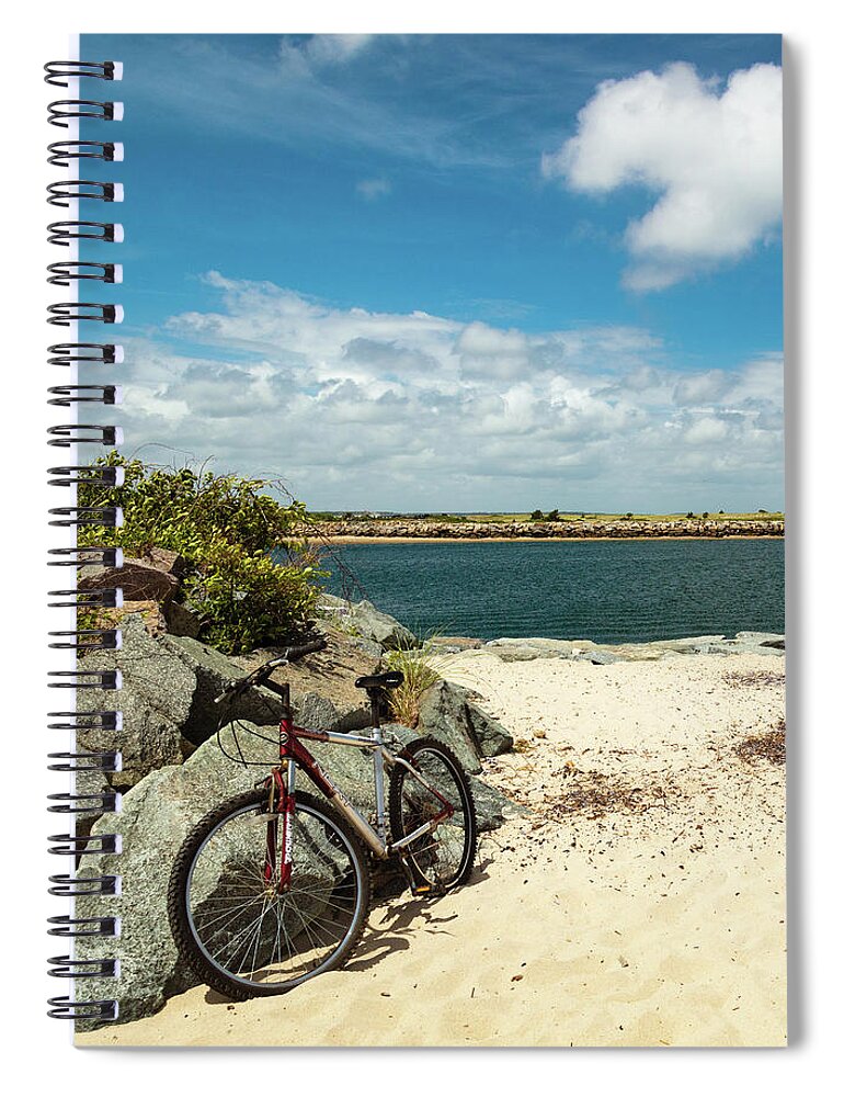 Beach Ride Spiral Notebook featuring the photograph Beach Ride by Michelle Constantine