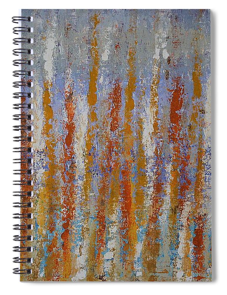 Beachgrass Spiral Notebook featuring the painting Beachgrass original painting SOLD by Sol Luckman