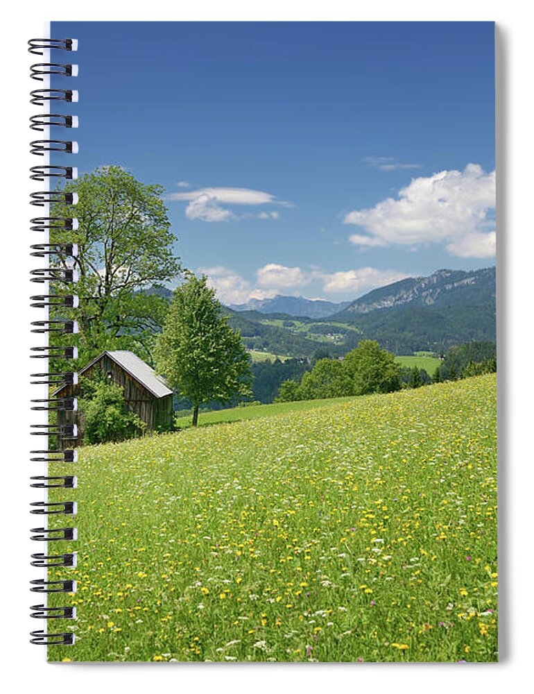 Scenics Spiral Notebook featuring the photograph Beautiful Austria Panorama Xxxl by 4fr