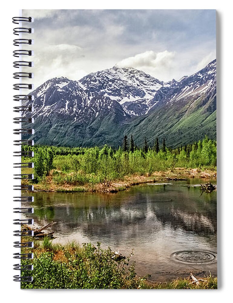 Alaska Spiral Notebook featuring the photograph Beaver Pond, Eagle River AK by James Capo