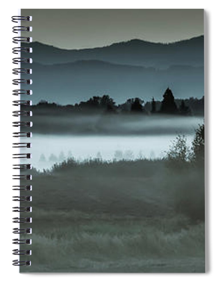 Autumn Spiral Notebook featuring the photograph Before Sunrise by Don Schwartz