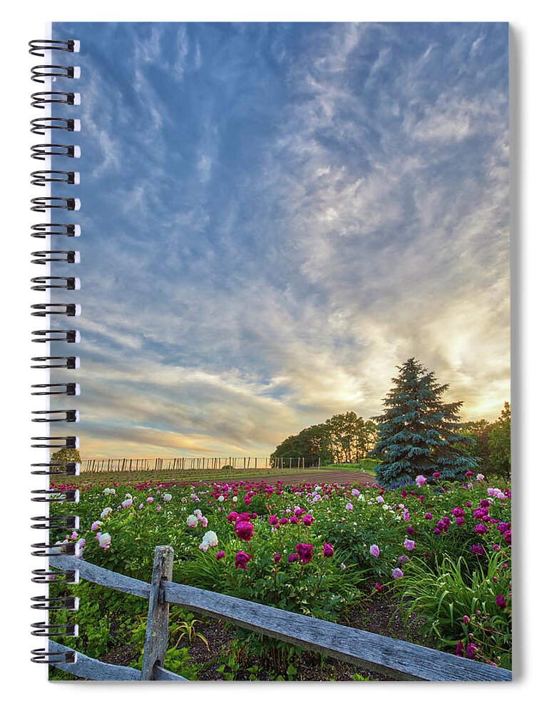 Belkin Family Lookout Farm Spiral Notebook featuring the photograph Belkin Family Lookout Farm by Juergen Roth