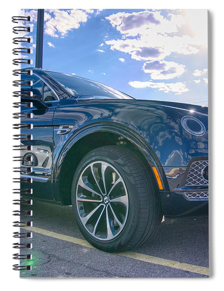 Bentley Spiral Notebook featuring the photograph Bentley Bentayga by Anthony Giammarino