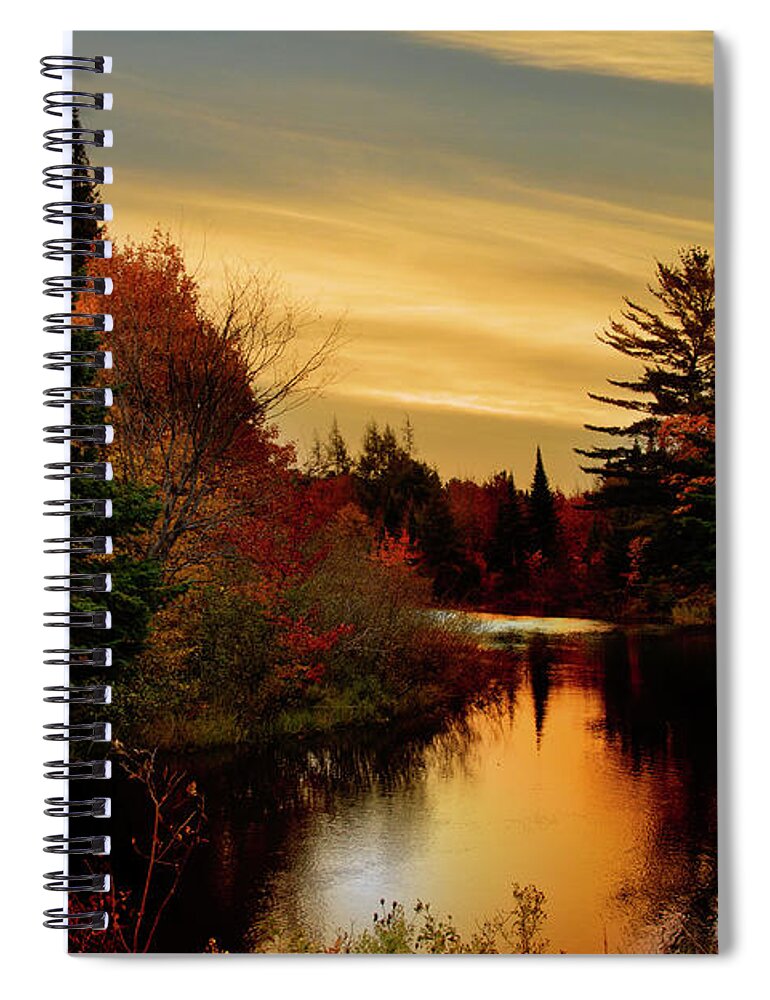Evie Spiral Notebook featuring the photograph Betsy River Michigan by Evie Carrier