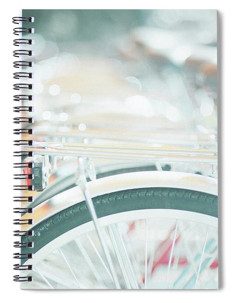 Bicycle Seat Spiral Notebook featuring the photograph Bicycle by So1