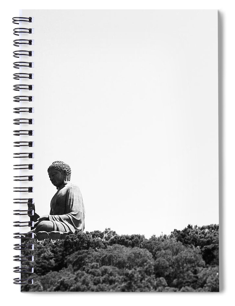 Chinese Culture Spiral Notebook featuring the photograph Big Buddha by Fion Ngan @ Fill In My Blanks