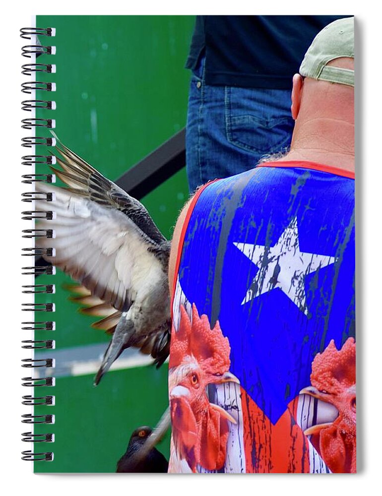 Photograph Spiral Notebook featuring the photograph Birds by Debra Grace Addison