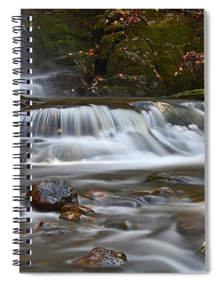 Water Fall Spiral Notebook featuring the photograph Bittersweet Falls by Steve Brown