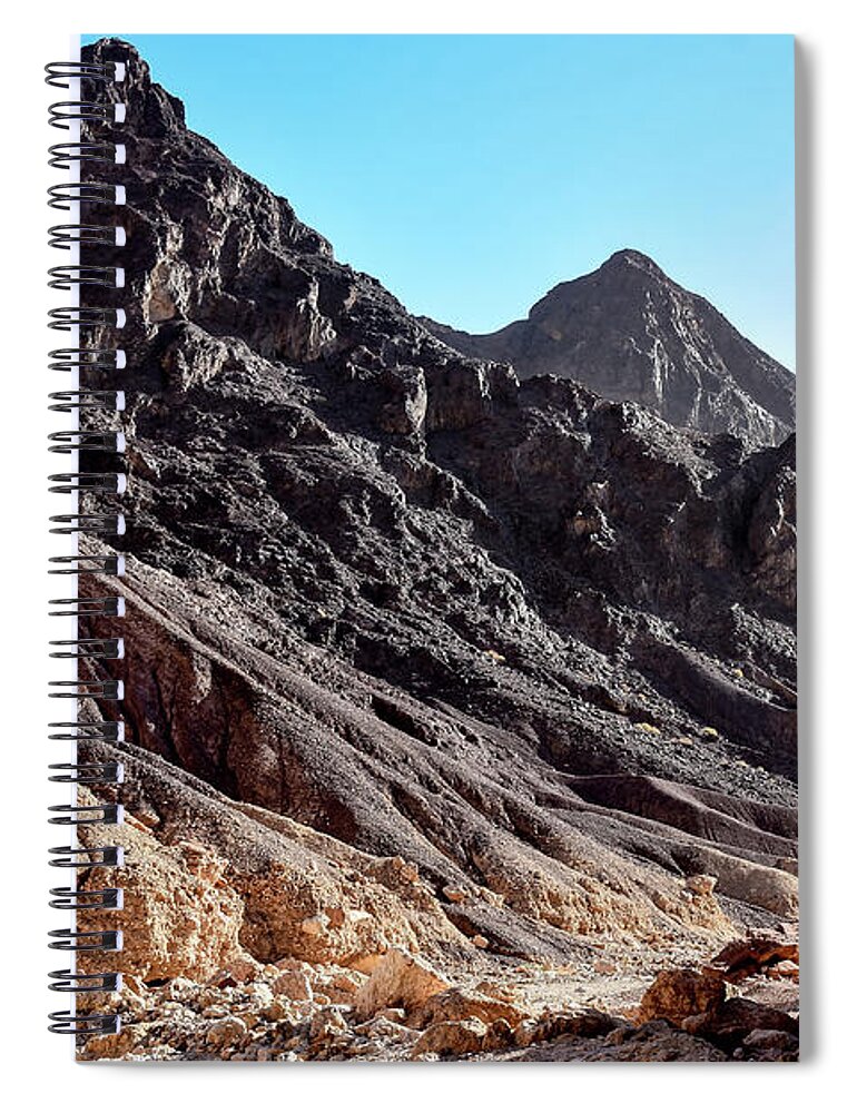 Black Spiral Notebook featuring the photograph Black is beautiful by Arik Baltinester