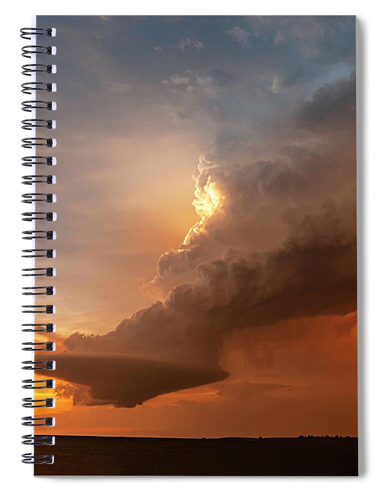 Tourism Spiral Notebook featuring the photograph Blazing by Laura Hedien
