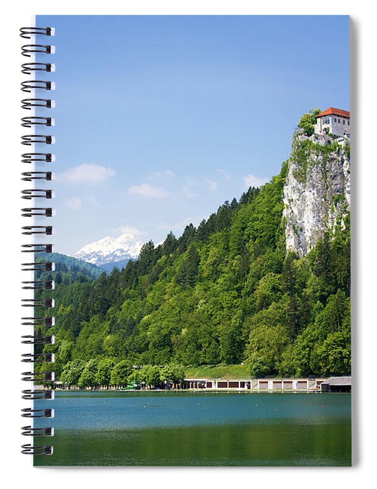 Slovenia Spiral Notebook featuring the photograph Bled Lake by Zoljo