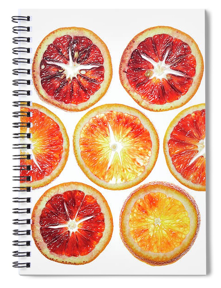 Fresh Spiral Notebook featuring the photograph Blood Oranges by Cuisine at Home