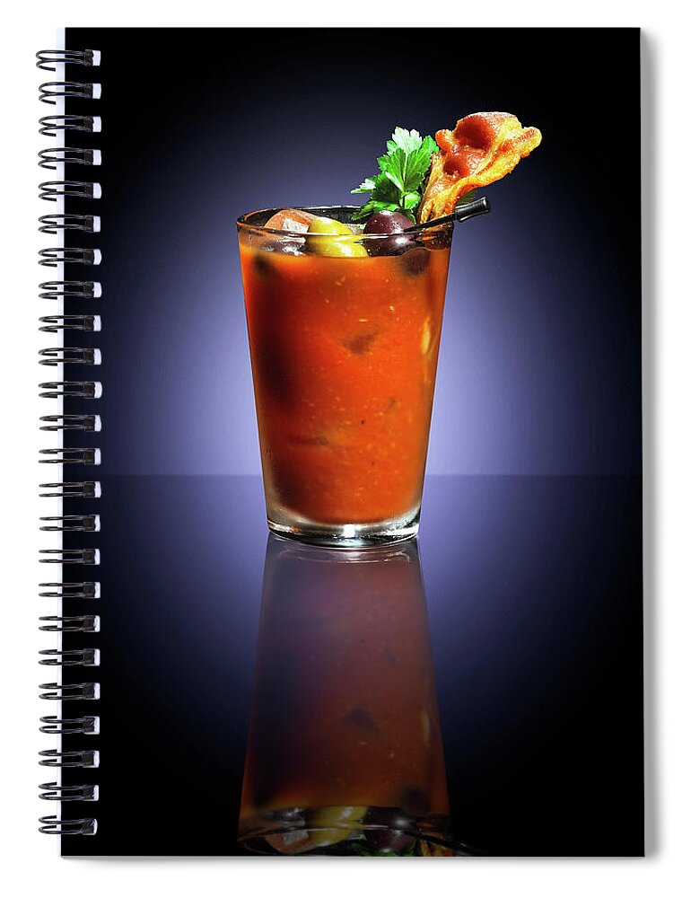 Bloody Mary Spiral Notebook featuring the photograph Bloody Mary by Annabelle Breakey