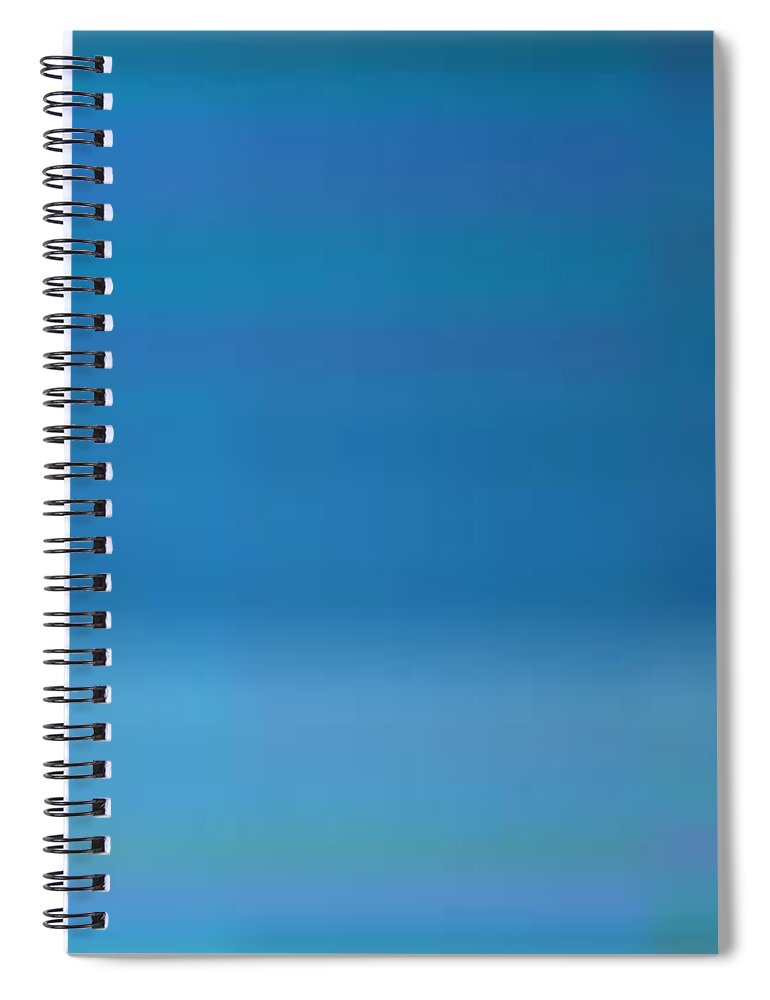 Oil Spiral Notebook featuring the painting Blue Angular by Matteo TOTARO