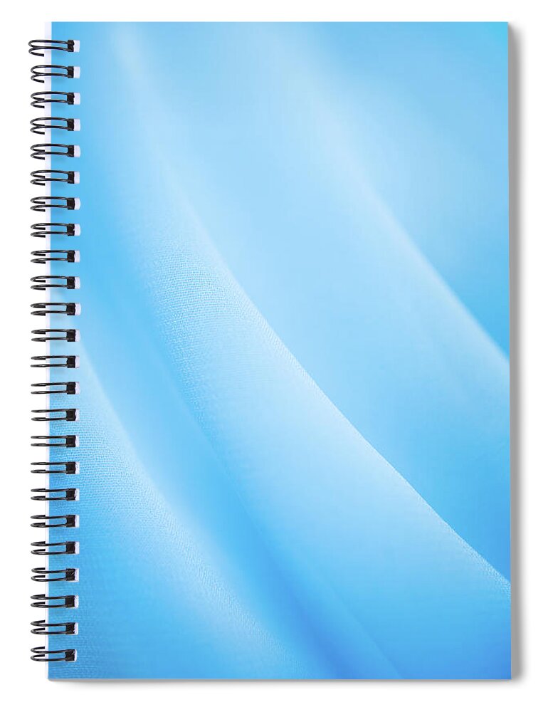 Curve Spiral Notebook featuring the photograph Blue Background by Lorado