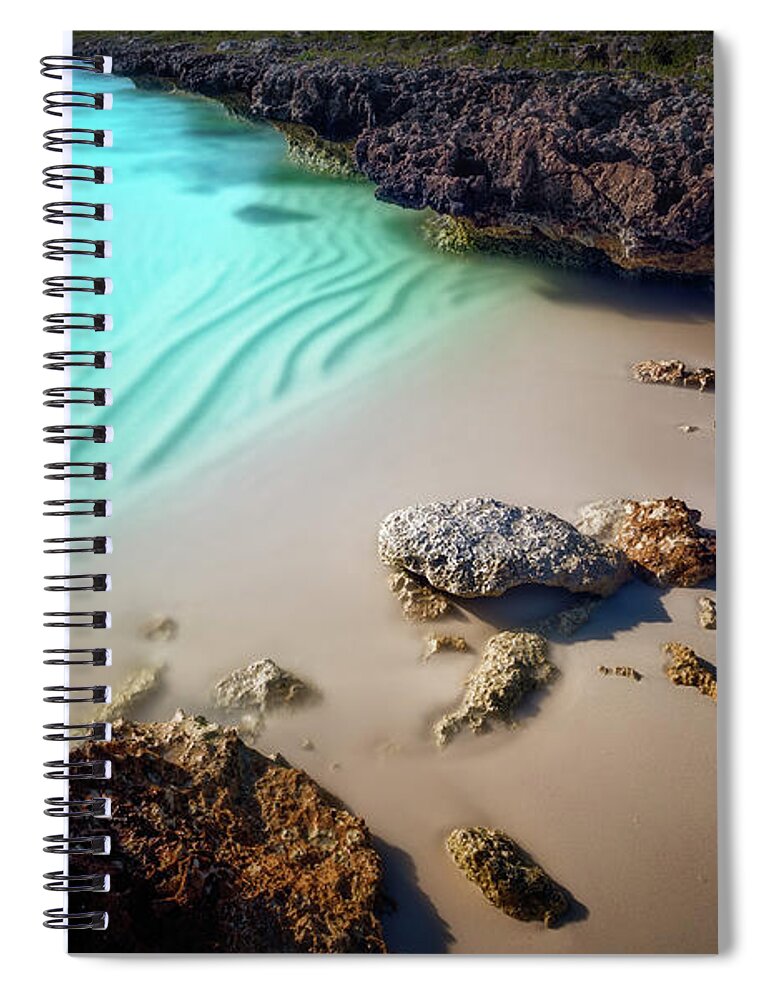 Scenics Spiral Notebook featuring the photograph Blue Lagoon by Matt Anderson Photography