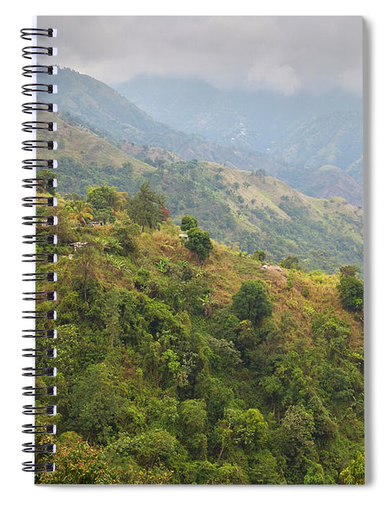 Tranquility Spiral Notebook featuring the photograph Blue Mountain Landscape, Jamaica by Douglas Pearson