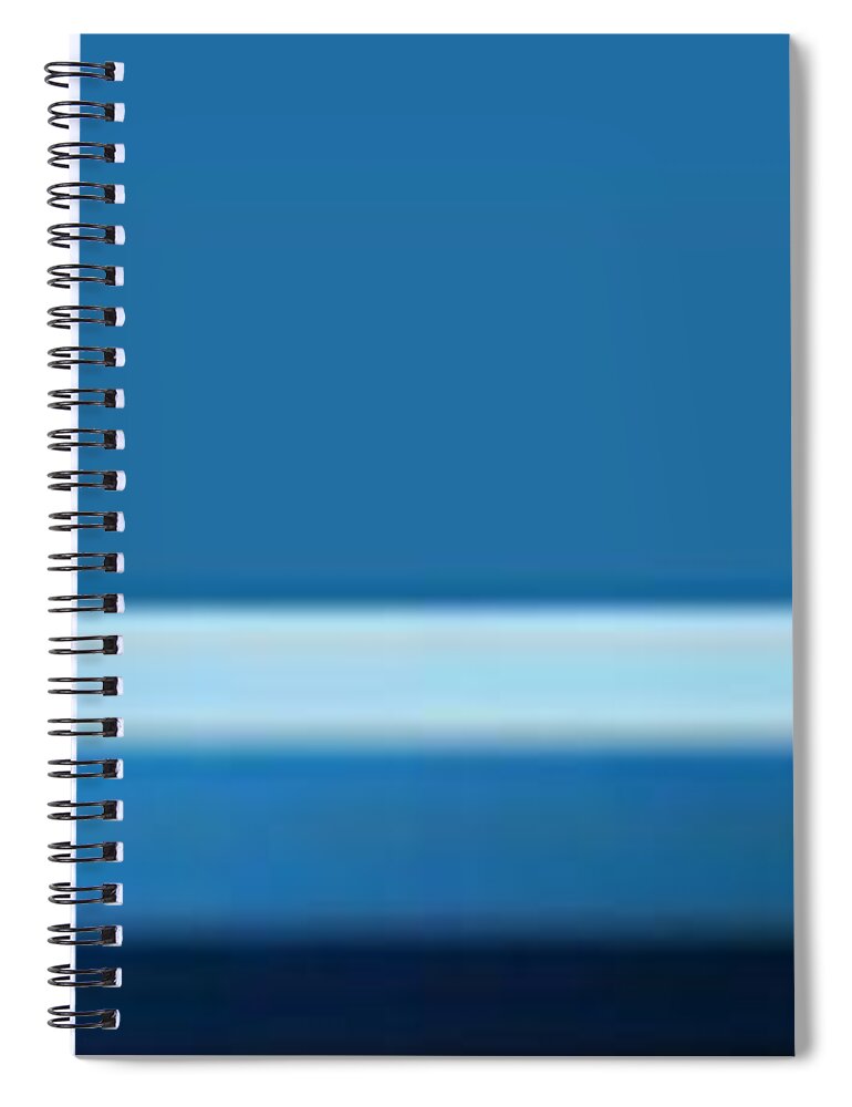 Oil Spiral Notebook featuring the photograph Blue Plank by Matteo TOTARO