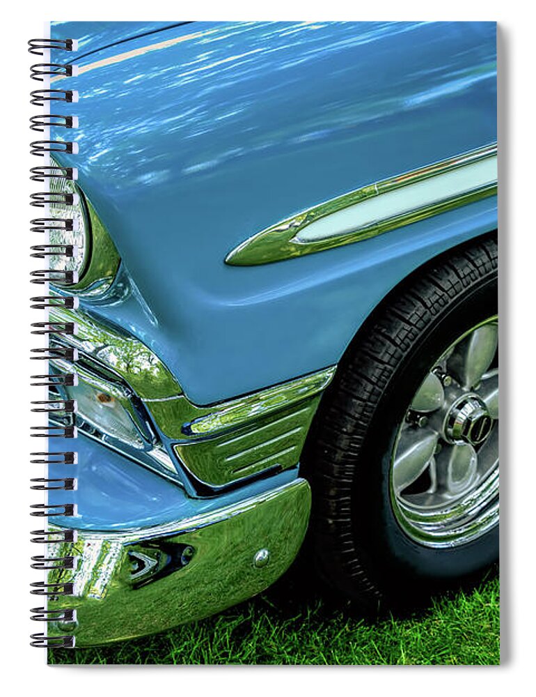 Auto Spiral Notebook featuring the photograph Bluesy by Bill Chizek