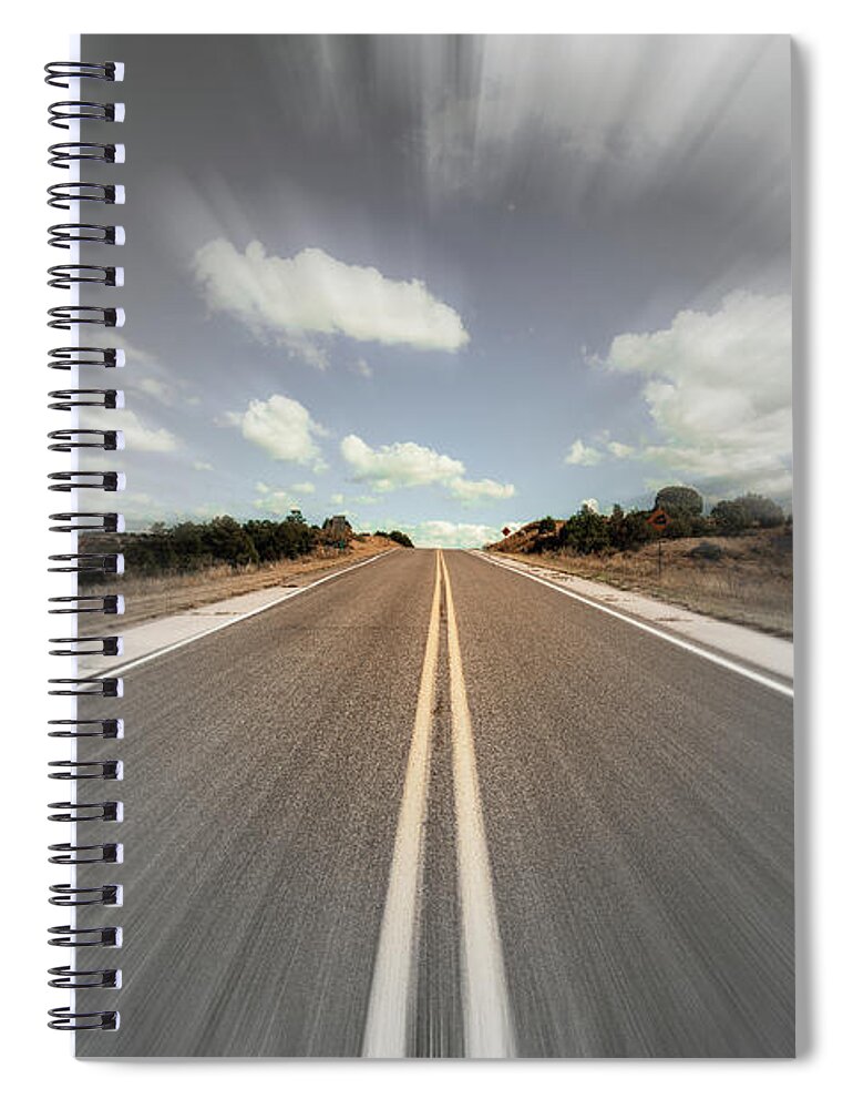 Gila National Forest Spiral Notebook featuring the photograph Blurry Time in New Mexico by Raul Rodriguez