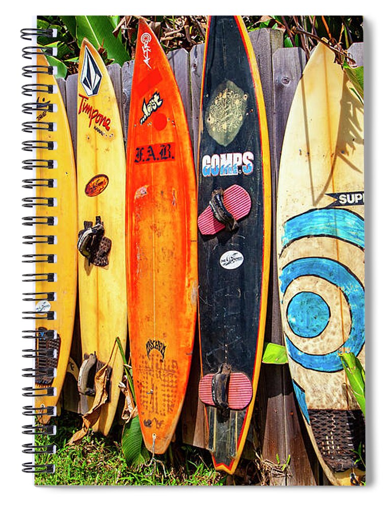 Boards Spiral Notebook featuring the photograph Boards by Anthony Jones