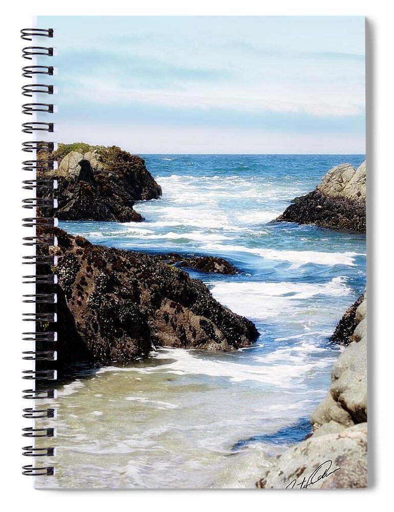 Christina Ochsner Spiral Notebook featuring the photograph Bodega Bay Beach by Christina Ochsner