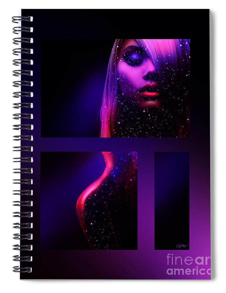 Body And Soul Spiral Notebook featuring the digital art Body and Soul by Mo T