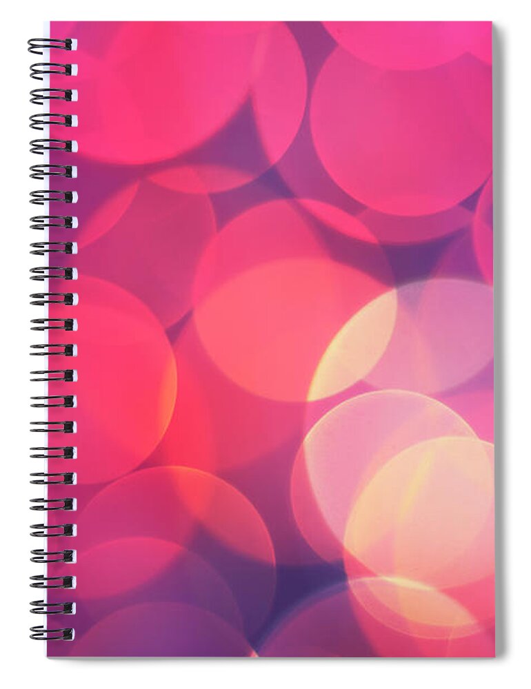 Creativity Spiral Notebook featuring the photograph Bokeh Background by John Lamb