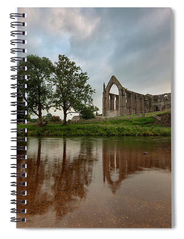 Bolton Abbey Spiral Notebook featuring the photograph Bolton Abbey by Mariusz Talarek