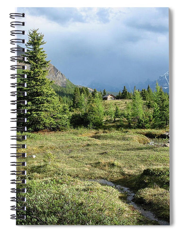 Scenics Spiral Notebook featuring the photograph Boulder Pass Skoki - Banff National Park by Marc Shandro