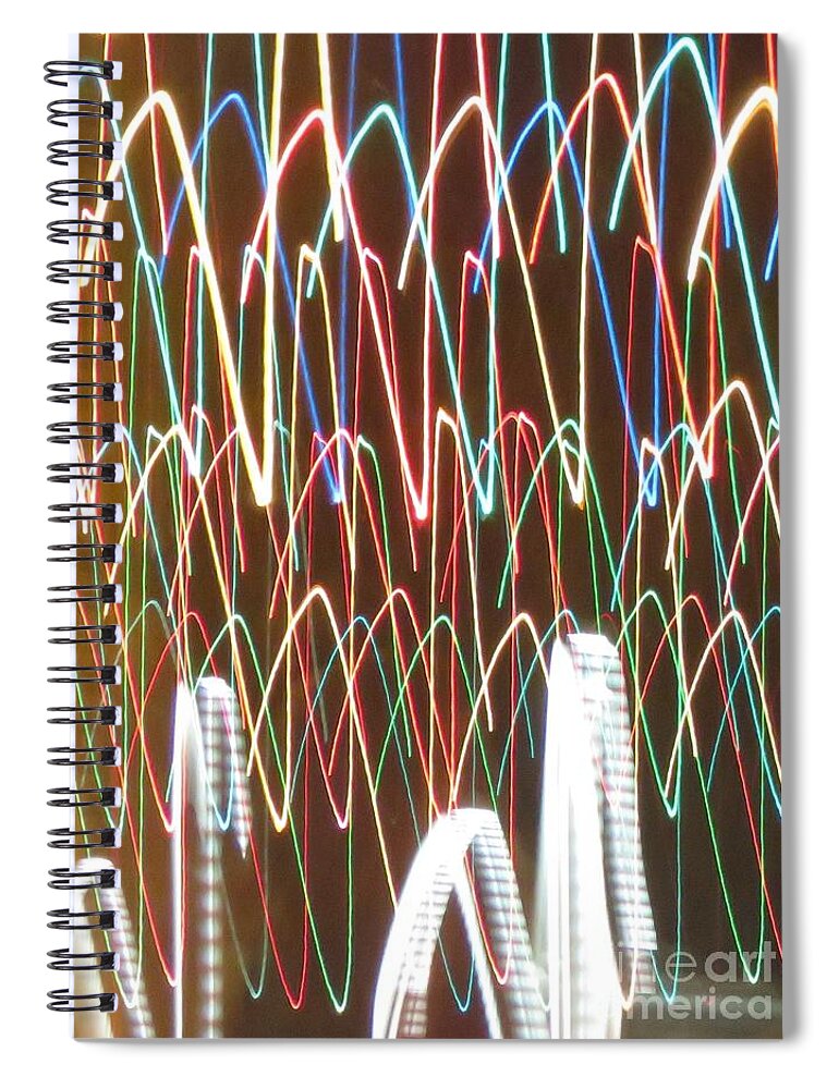 Op Art Spiral Notebook featuring the photograph Bounce Bounce by World Reflections By Sharon