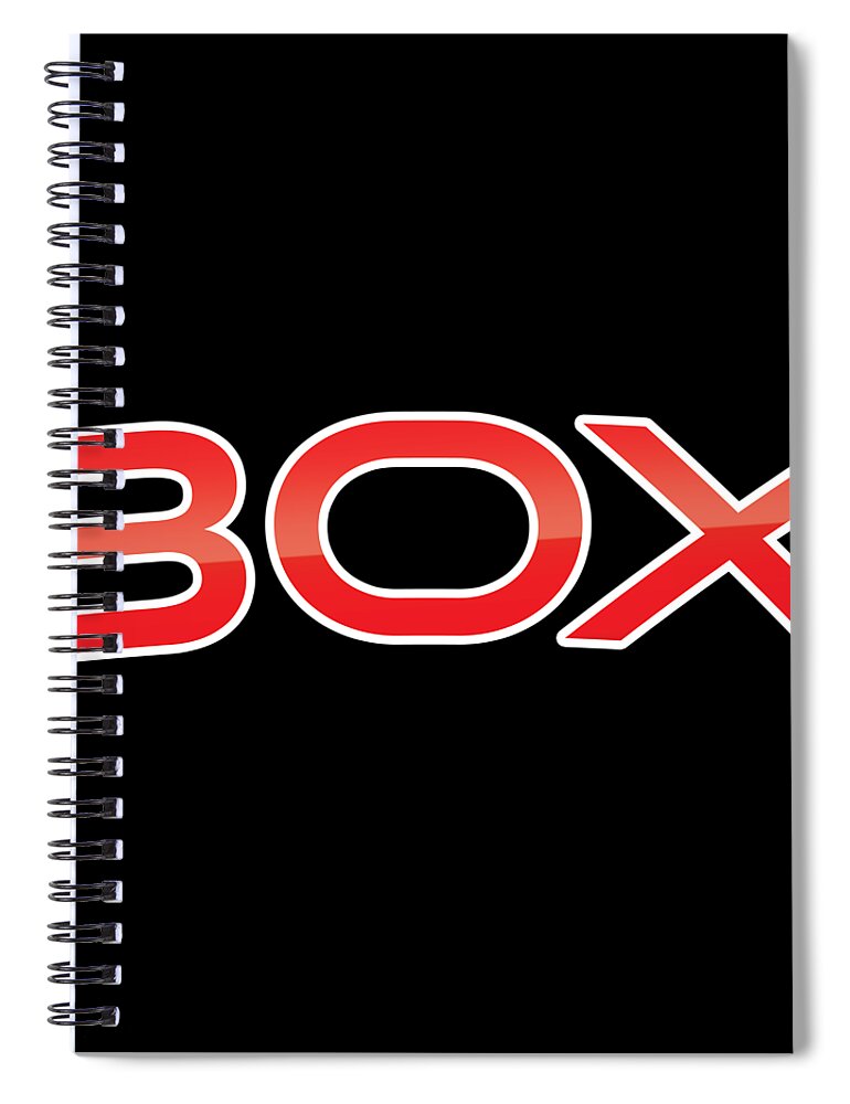 Box Spiral Notebook featuring the digital art Box by TintoDesigns