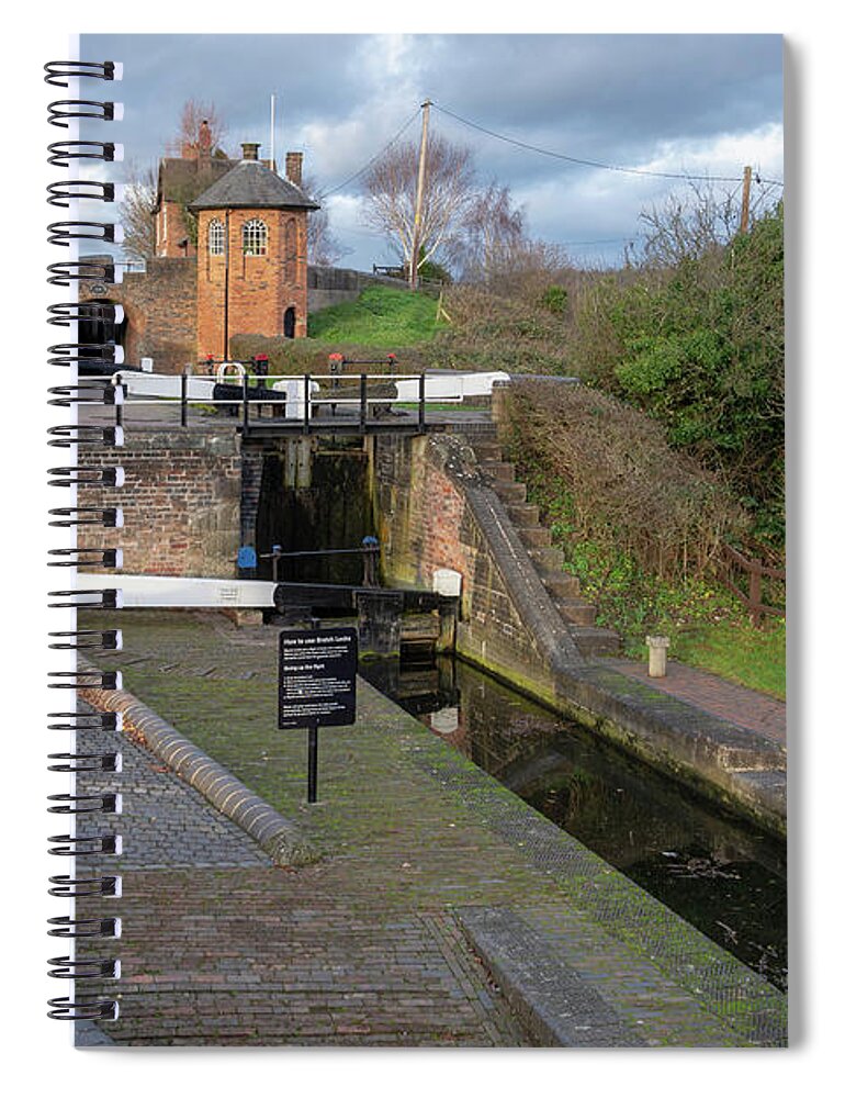 Bratch Spiral Notebook featuring the photograph Bratch Locks high 1 by Steev Stamford